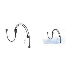 Premium Inter-Tech Strm 4-Pin Connector - 48cm Black Strm Splitter for Reliable Performance - Order Now!